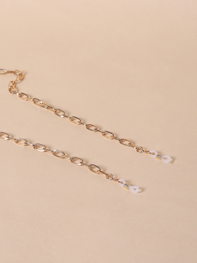 Misbeliv Broad Linked Gold-Tone Sunglasses Chain