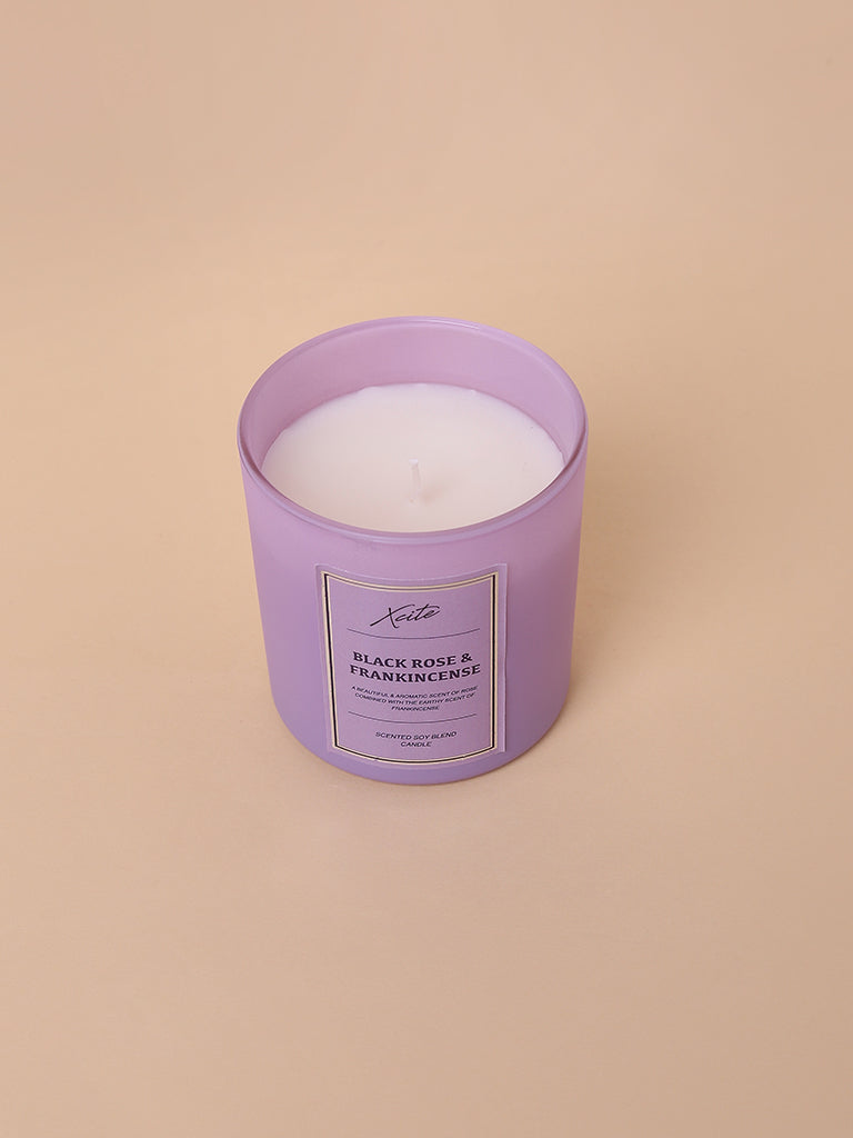 Xcite Lilac Black Rose & Frankincense Soy-Blend Candle 200g