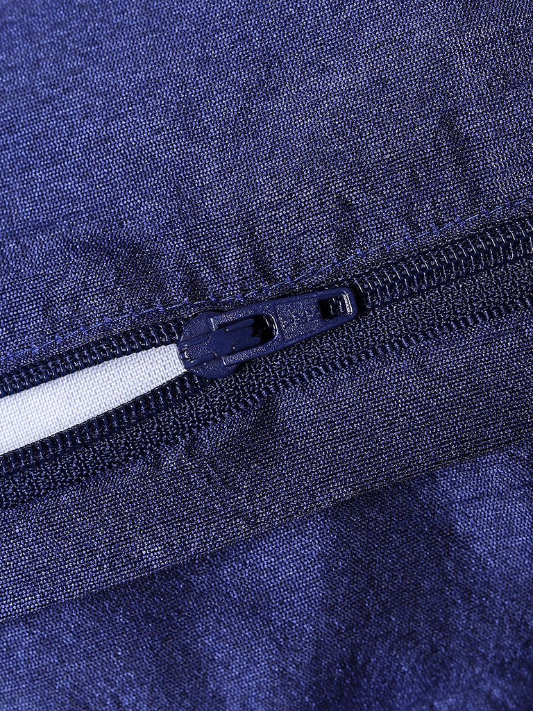 Misbu Blue Chunky Tassel Cushion Cover