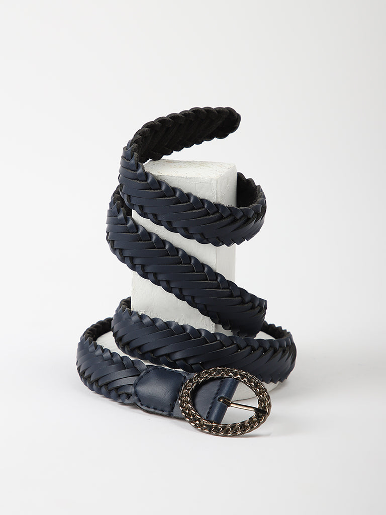 Misbu Blue Braided Belt