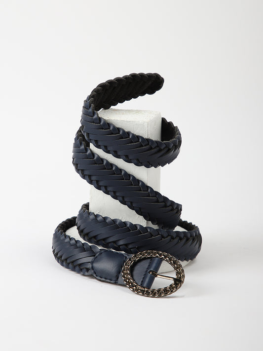 Misbu Blue Braided Belt