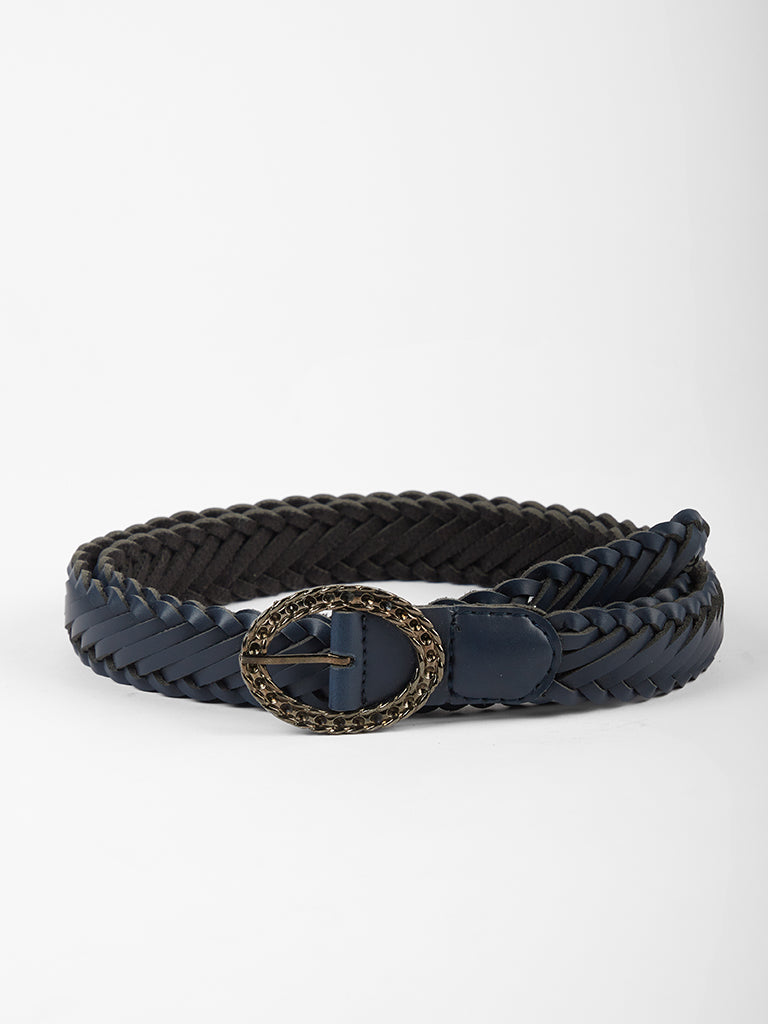 Misbu Blue Braided Belt