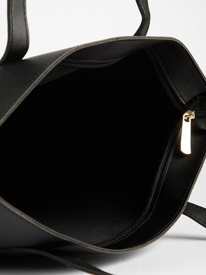 Misbu Black Insulated Tote Bag