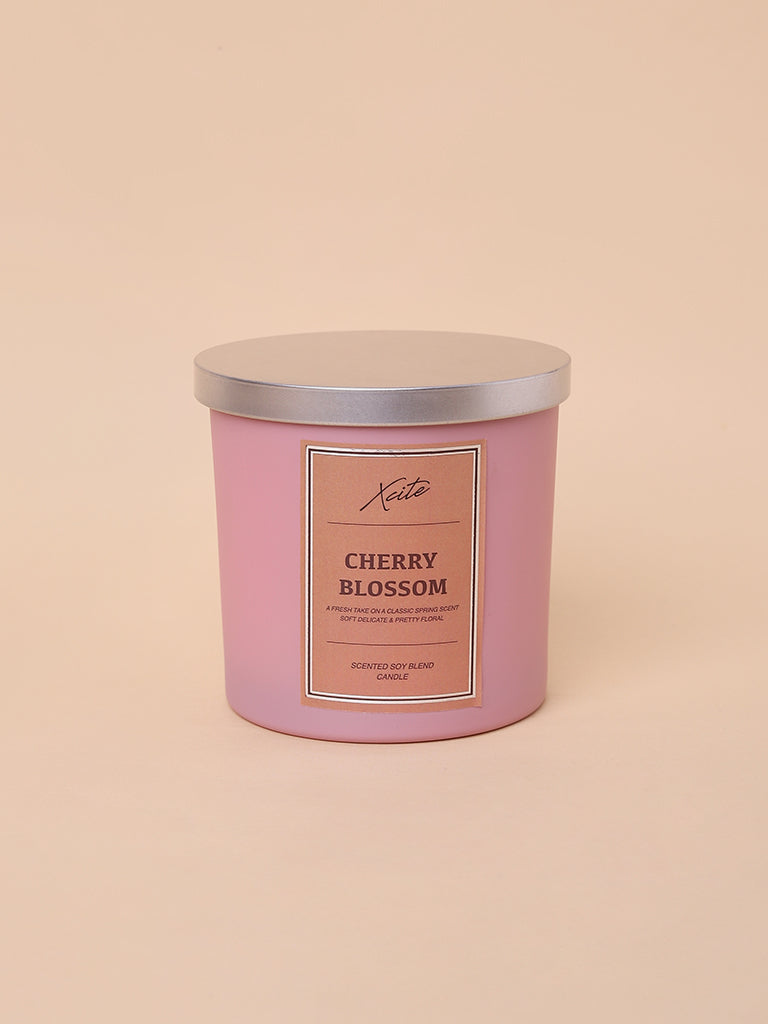 Xcite Pink Cherry Blossom Soy-Blend Candle 400g