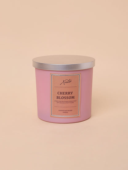 Xcite Pink Cherry Blossom Soy-Blend Candle 400g