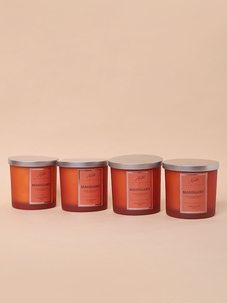 Xcite Burnt Orange Mahagony Soy-Blend Candle 400g