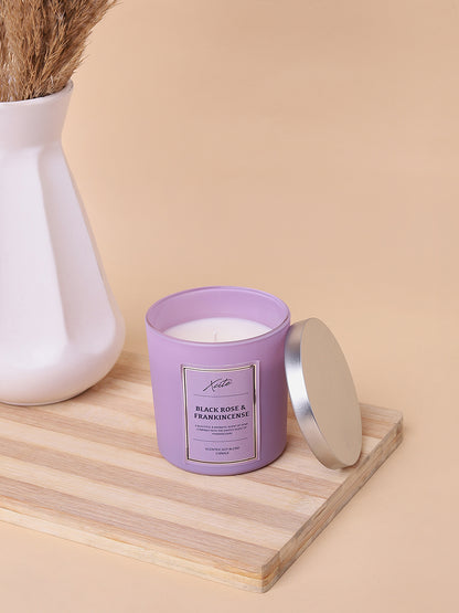 Xcite Lilac Black Rose & Frankincense Soy-Blend Candle 200g