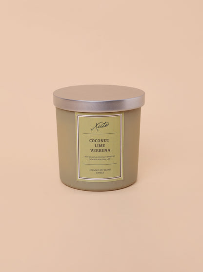Xcite Green Coconut, Lime & Verbena Soy-Blend Candle 200g