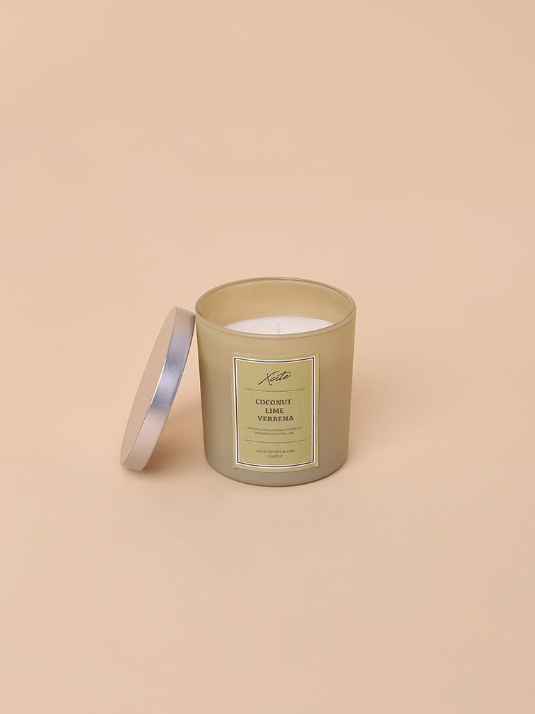Xcite Green Coconut, Lime & Verbena Soy-Blend Candle 200g