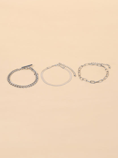 Misbu Assorted Silver-Tone Bracelet - Set Of 3