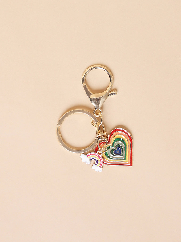 Misbu Yellow Heart Bag Charm