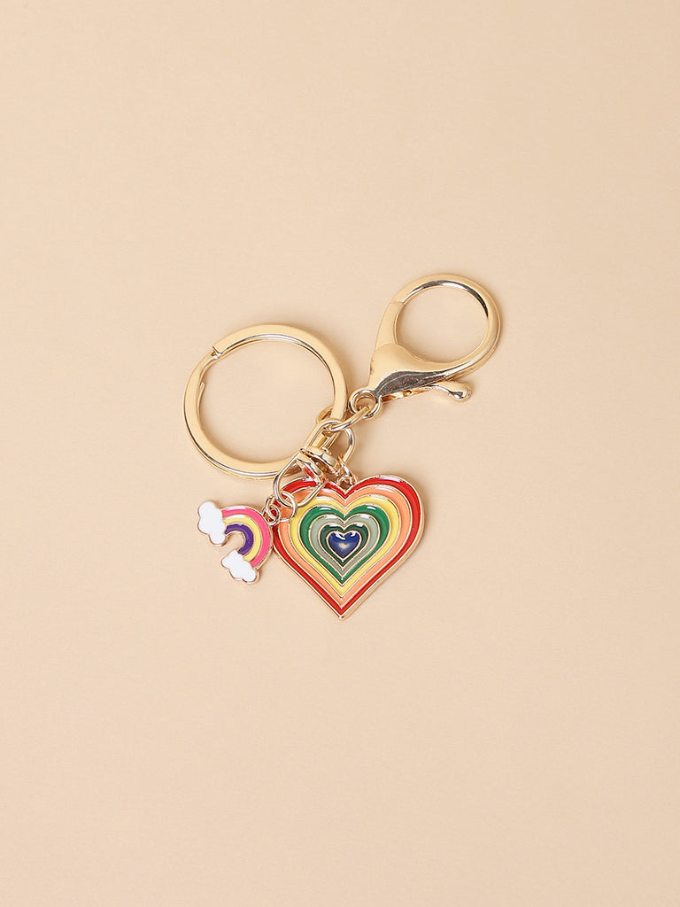 Misbu Yellow Heart Bag Charm