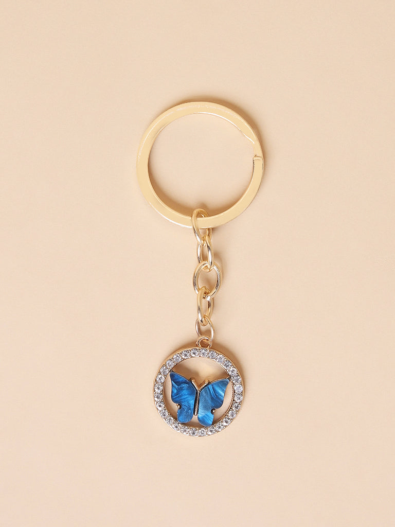 Misbu Blue Butterfly Bag Charm