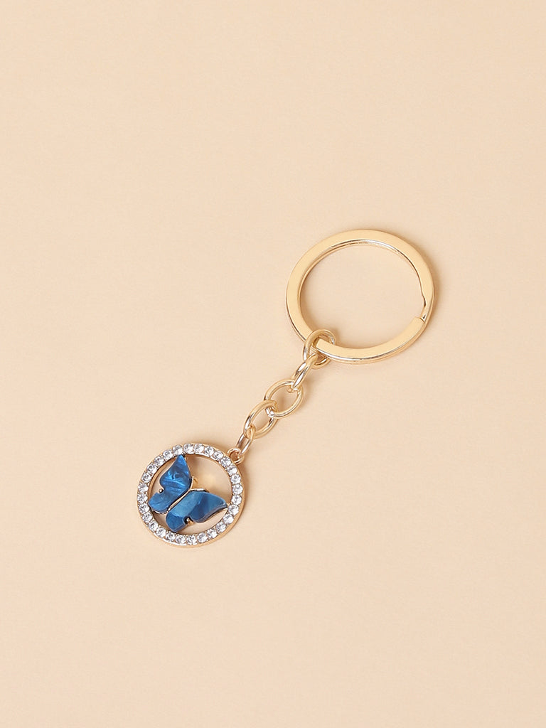 Misbu Blue Butterfly Bag Charm
