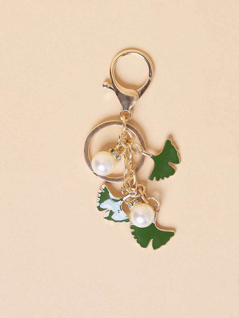 Misbu Black Leaf Bag Charm