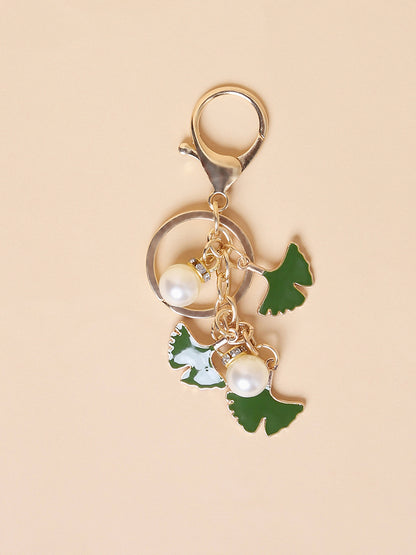 Misbu Black Leaf Bag Charm
