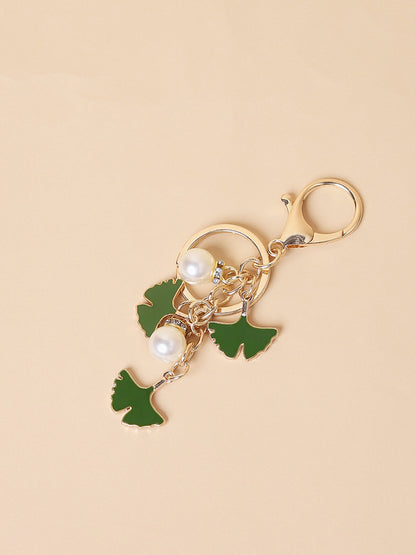 Misbu Black Leaf Bag Charm