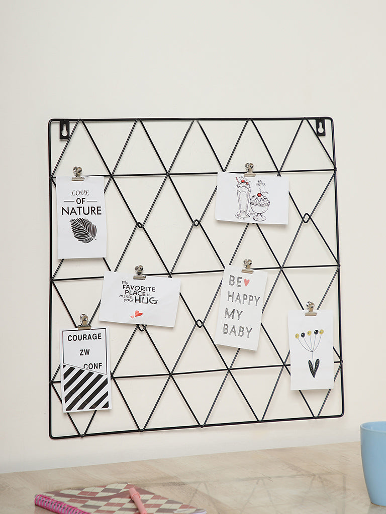 Misbu Black Rectangle Shape Grid Frame