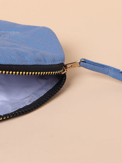 Misbu Atlantic Blue Butterfly Design Quilted Pouch