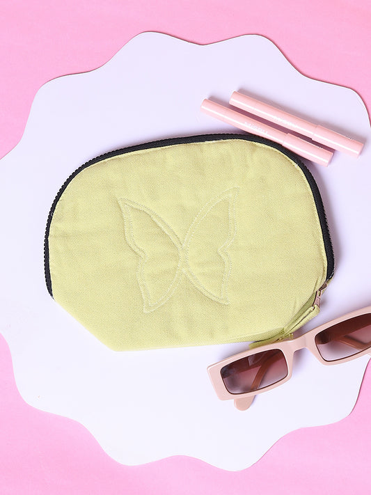 Misbu Celery Juice Butterfly Design Quilted Pouch