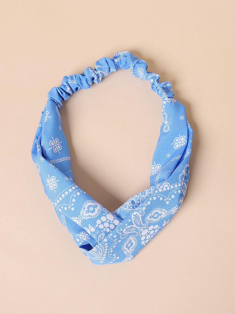 Misbu Blue Floral Hair Band