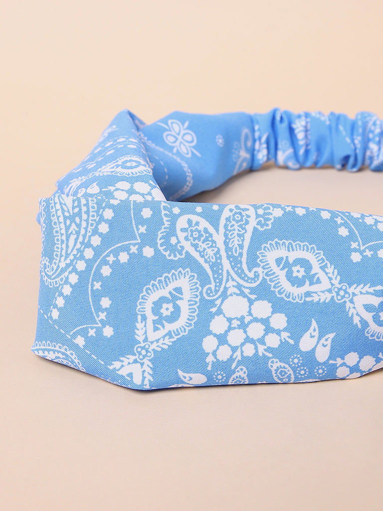 Misbu Blue Floral Hair Band