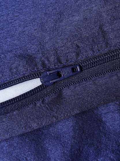 Misbu Blue Chunky Tassel Cushion Cover