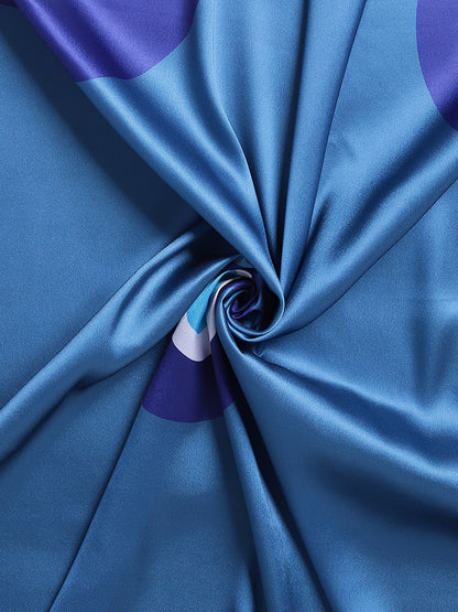 Misbu Blue Evil Eye Print Scarf