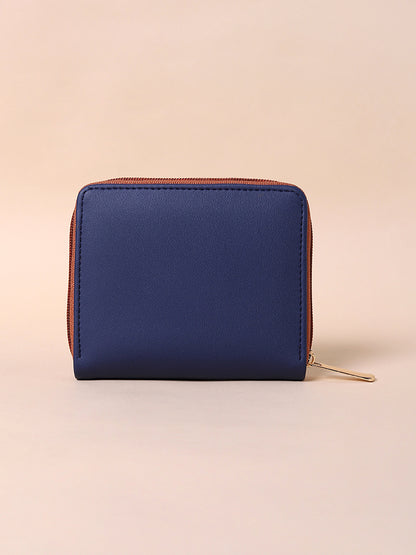 Misbu Blue Plain Small Wallet