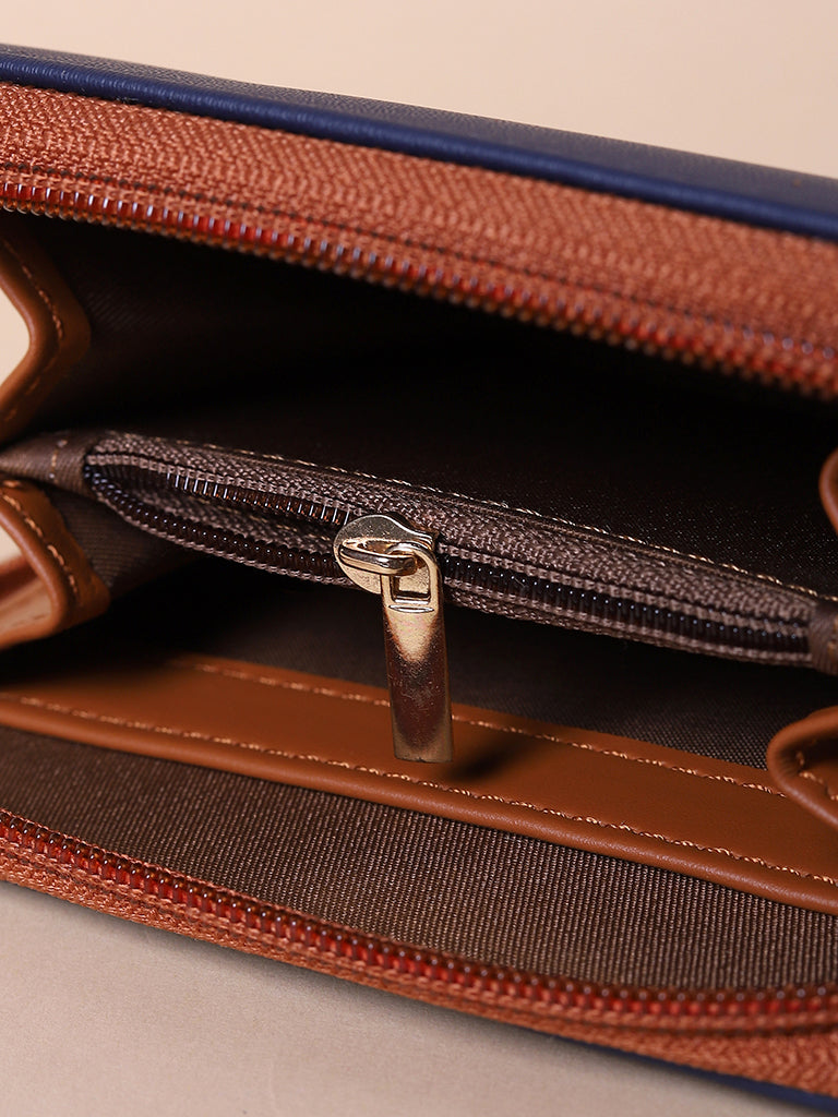 Misbu Blue Plain Small Wallet