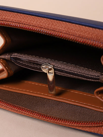 Misbu Blue Plain Small Wallet